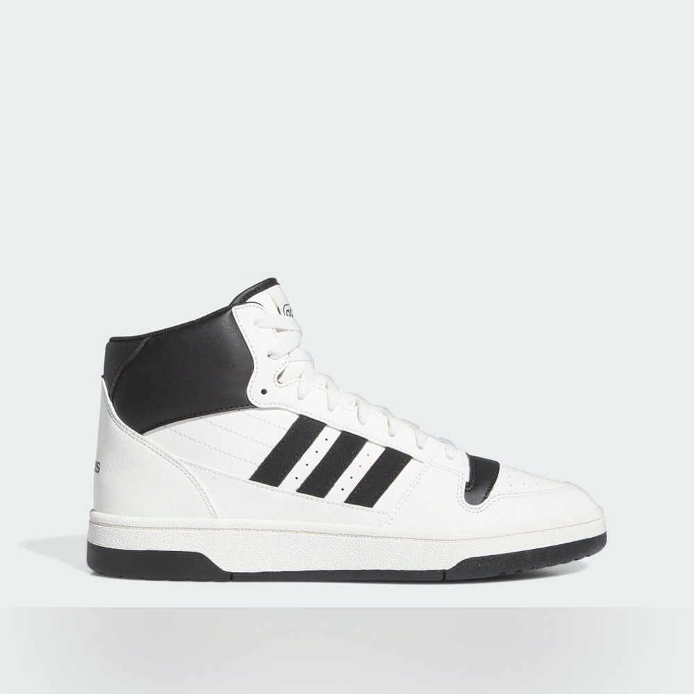 ADIDAS WOMEN’S MID SNEAKER - WHITE/BLACK VARIOUS SIZES (NEW WITH TAGS) - Picture 2 of 7